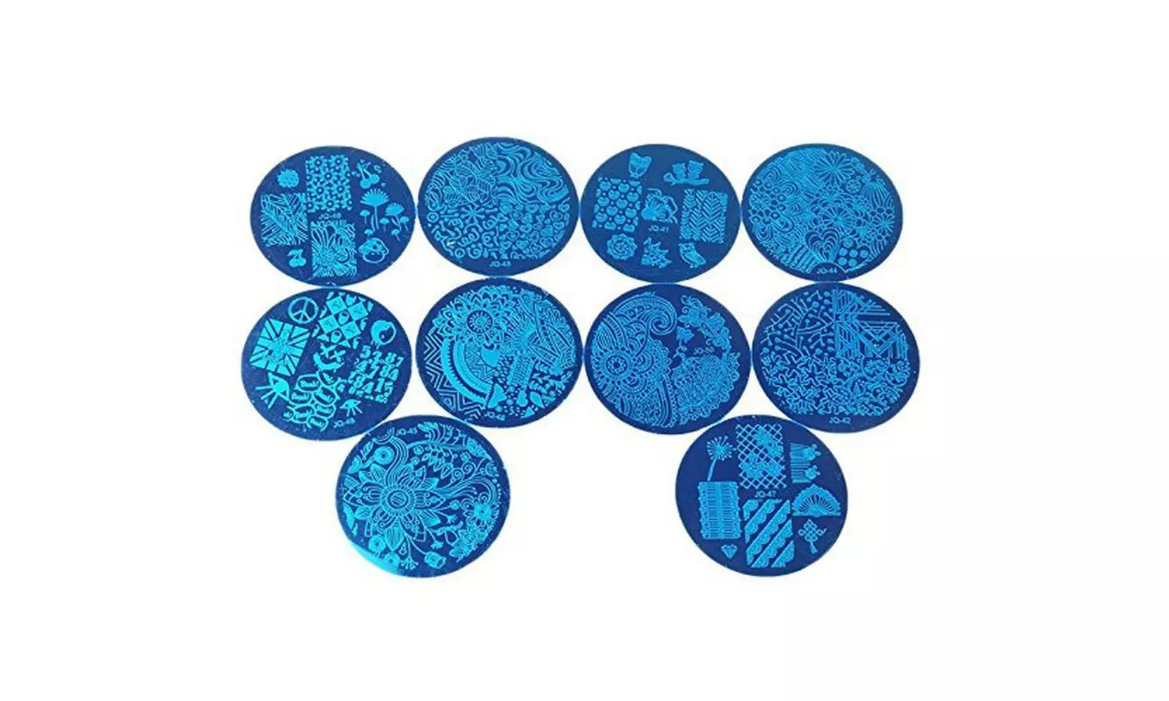 Manicure Template Nail Art Image Stamping Polish Plate Stamper Set - Second Medium