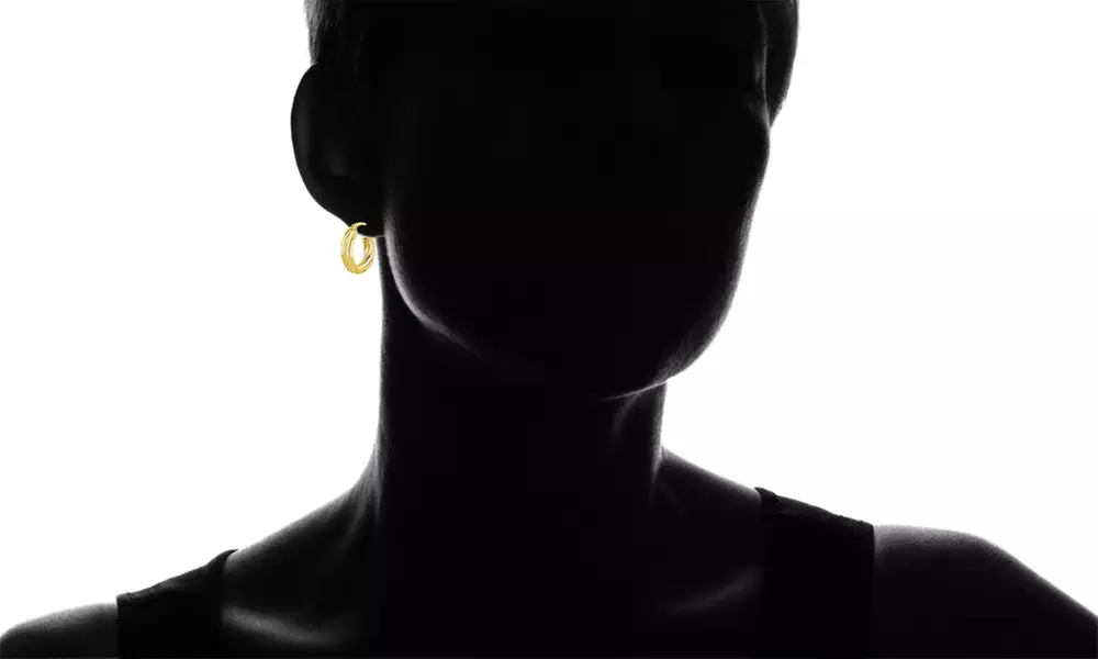 18K Gold Plated Sterling Silver French Lock Hoops