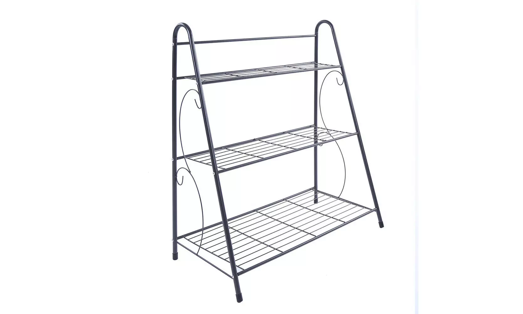 3/5Tier Durable Bookcase Bookshelf Leaning Wall Shelf Shelving Ladder Storage - Second Medium