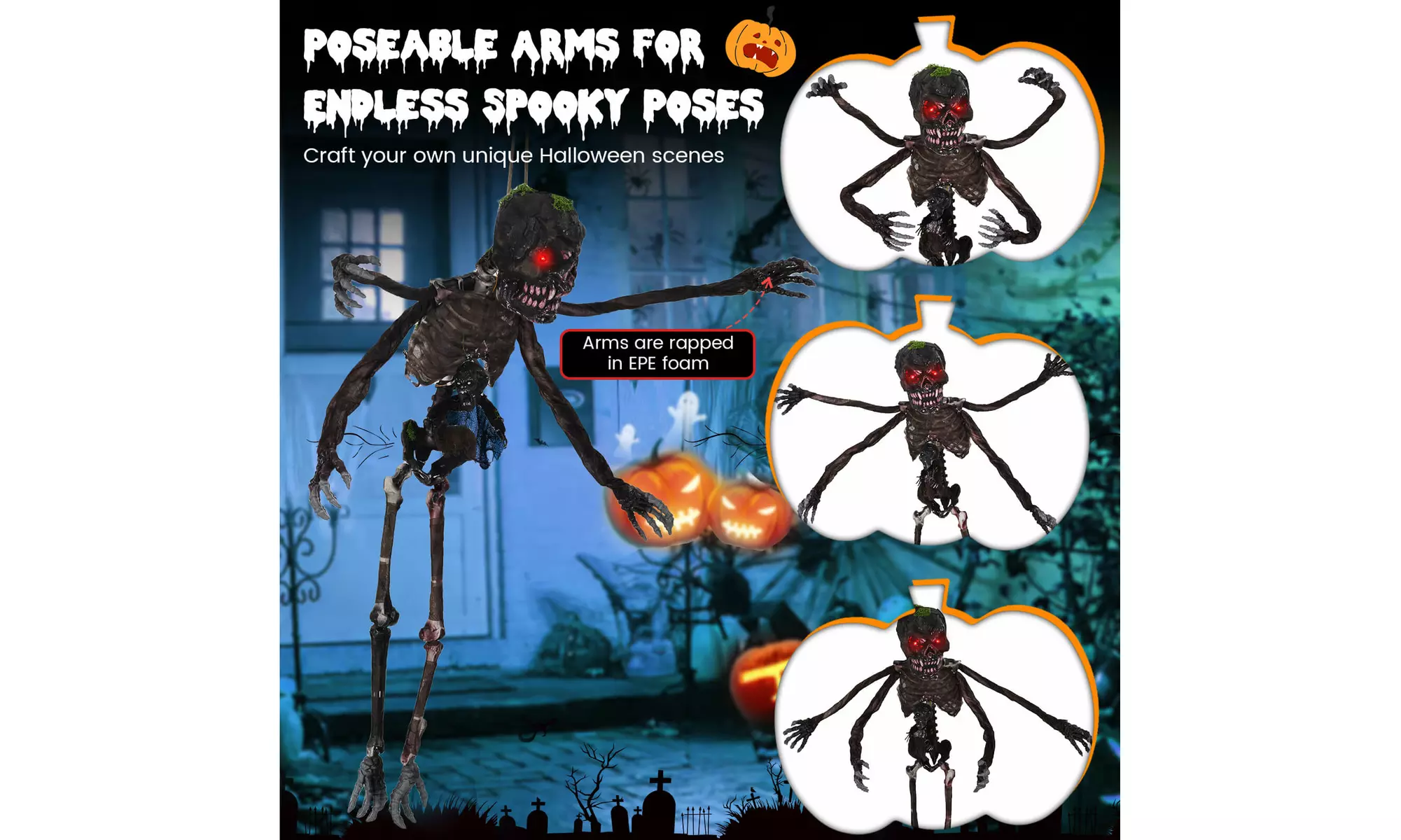 Animated Halloween Decorations: Bring Your Yard to Life by Costway