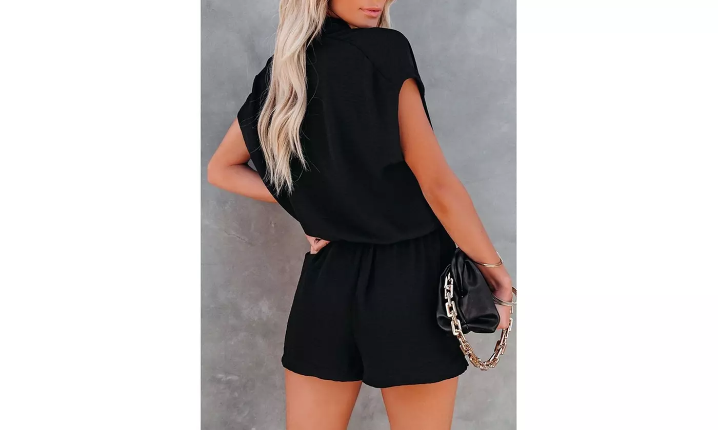 Bohuma Women's Deep V-Neck Romper S-2X