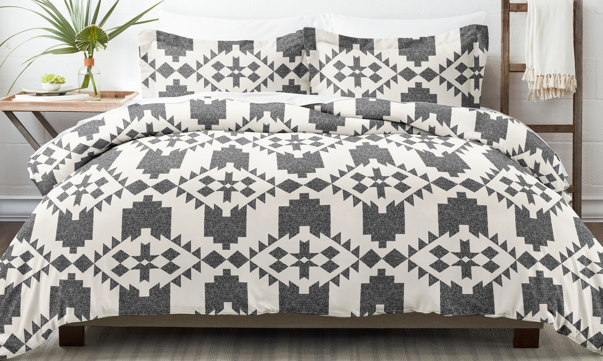 Home Collection 3 Piece Reversible Duvet Cover Set - 3 Patterns - 5 Colors
