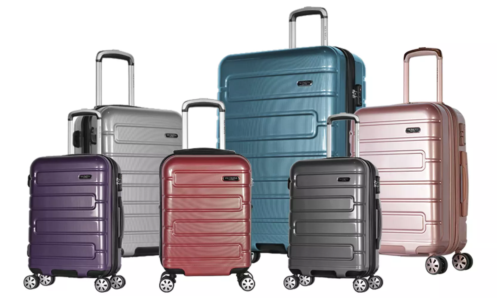 Olympia USA Naples Polycarbonate Dual-Spinner Luggage (18", 22", or 3-Piece Set) - Primary Image