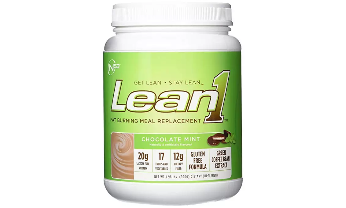 Nutrition 53 Lean 1 Meal Replacement Powder for Weight Loss, Choco Mint 1.98lb - Primary Image