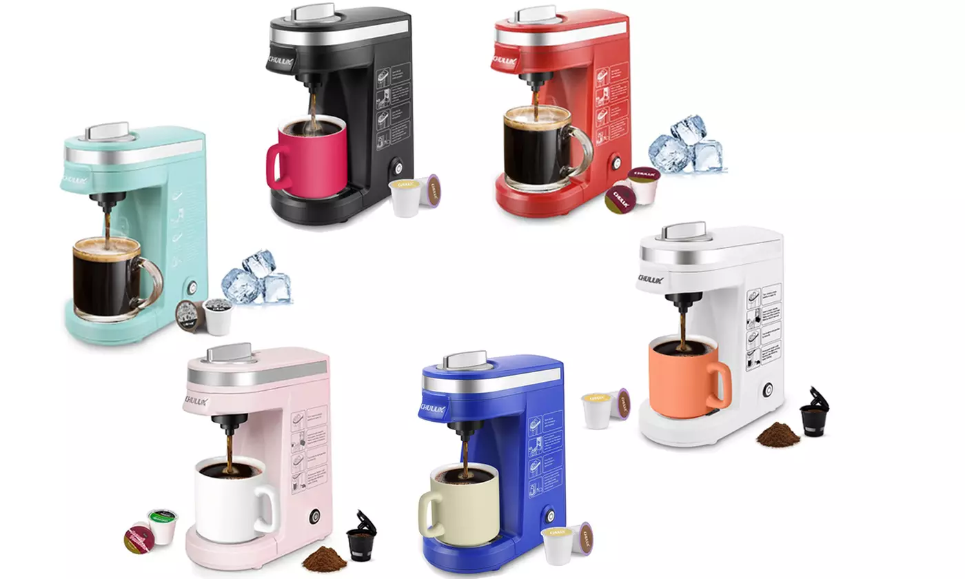 Mini 3 in 1 Single Serve Coffee Maker KCUP Pod Coffee Brewer Single Cup - Primary Image