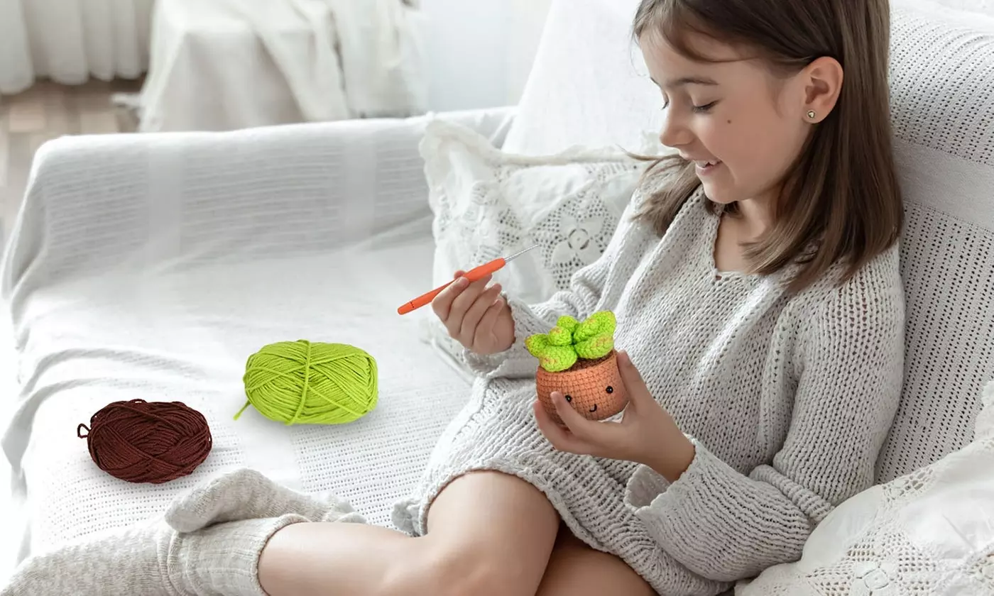 iMounTEK Crochet Kit for Beginners DIY Knitting Supplies (Multi-Options)