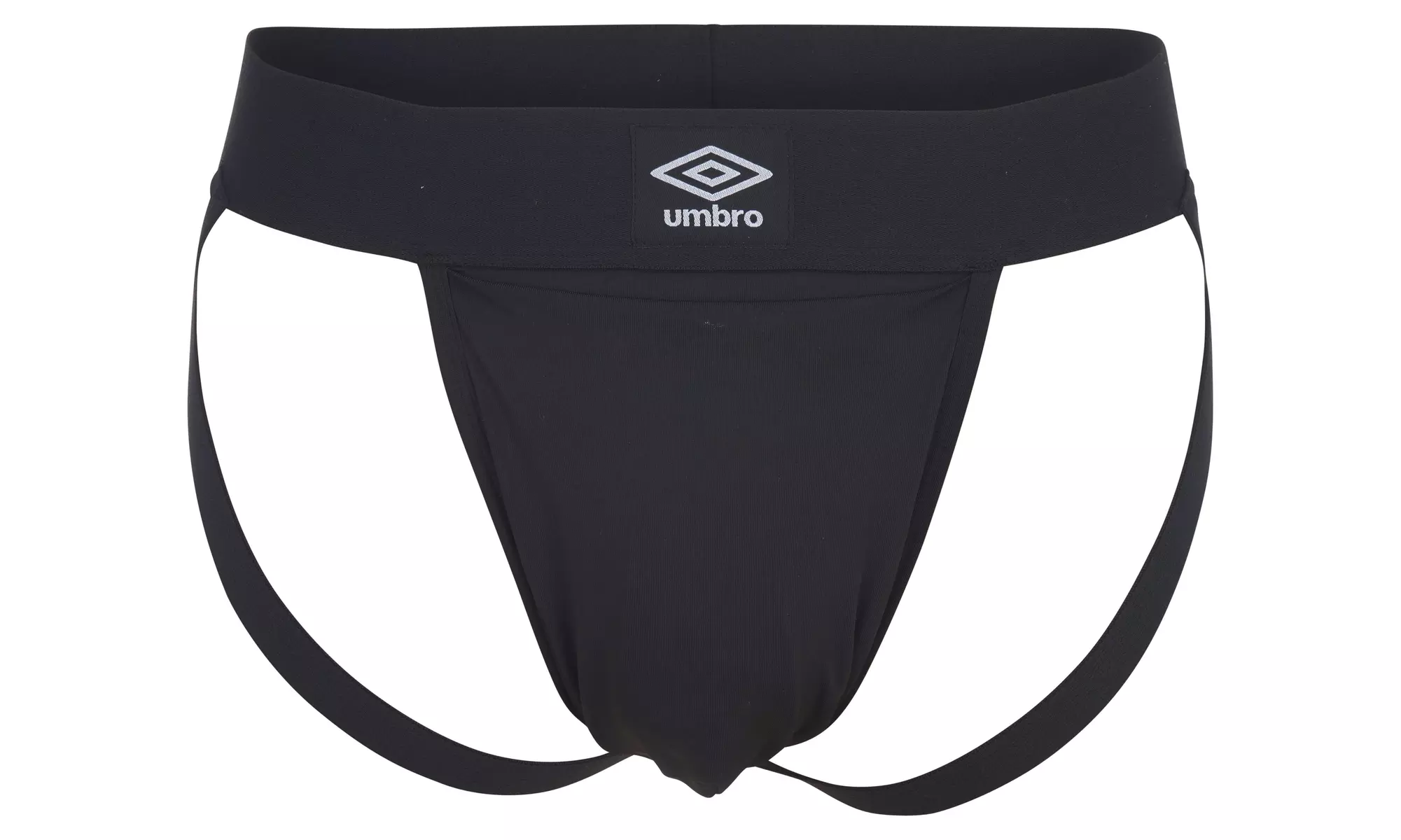 Umbro Men's Jock Strap Athletic Performance Underwear Cup Pocket Black - Primary Image