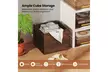 Costway Cube Storage Organizer Stackable Open Book Shelf for Small Space Storage - Second Medium