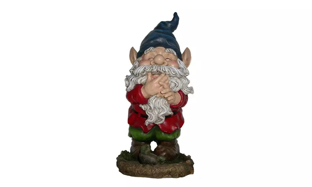 Alpine WAC254 Smiling Gnome Statuary - Primary Image