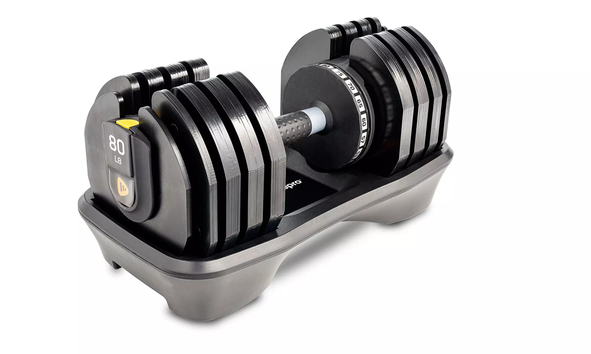 Lifepro Adjustable Dumbbell(5-80 lbs)With An Easy Dumbbell Set Adjustable Weight - Primary Image