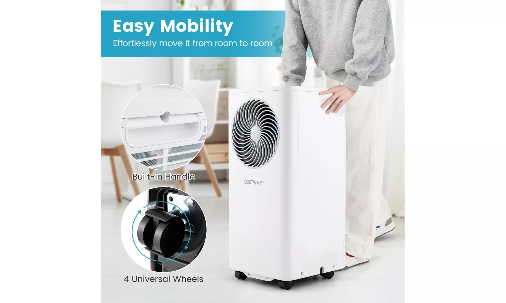 Costway Portable AC Unit with Fan & Dehumidifier
