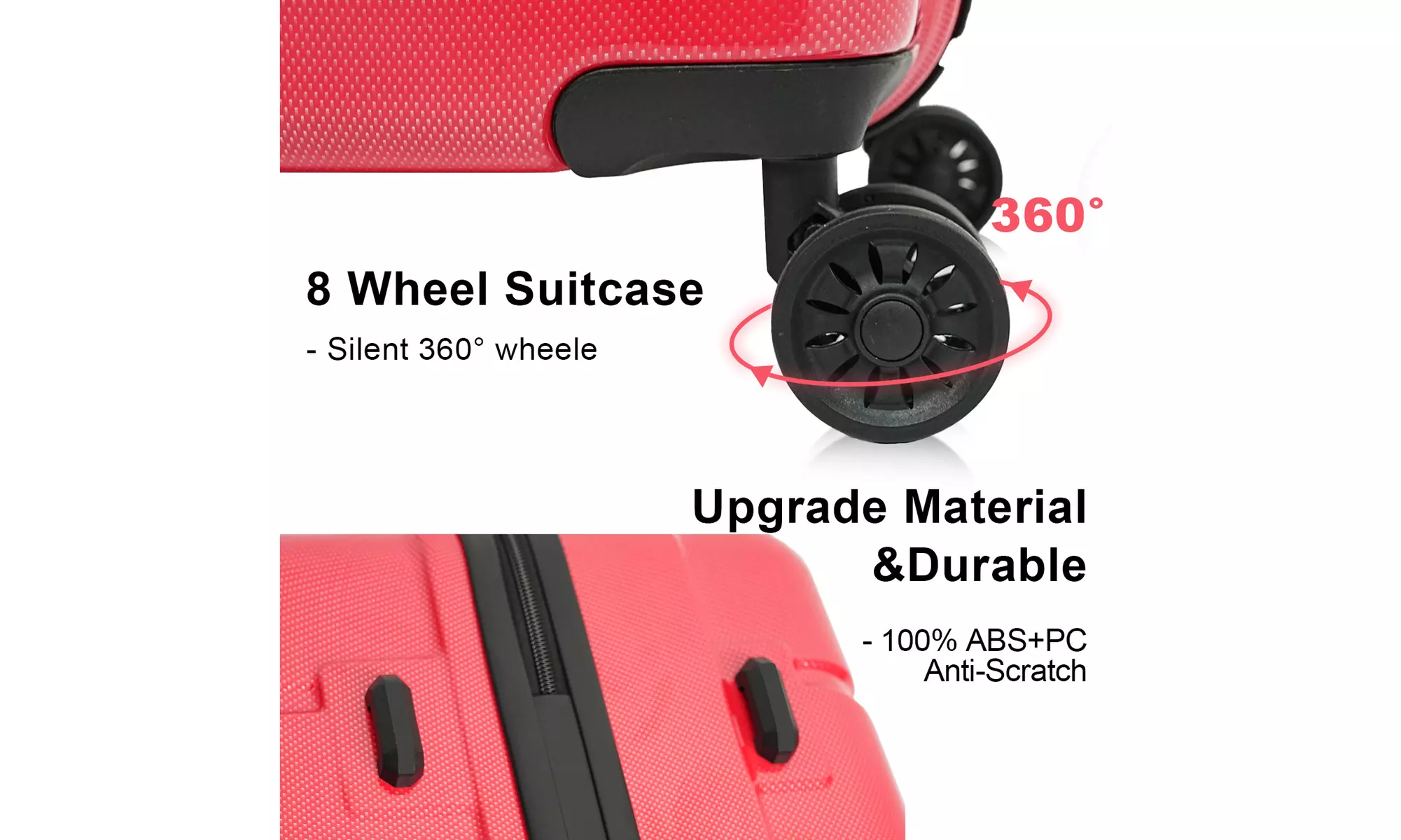 Three-Piece Luggage Suitcase Set