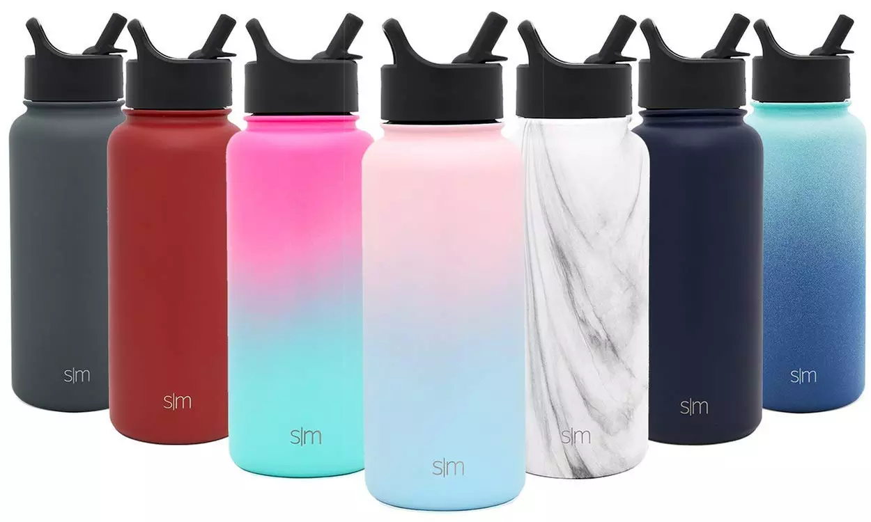 SM Water Bottle with Straw Lid - Wide Mouth Vacuum Insulated - Primary Image
