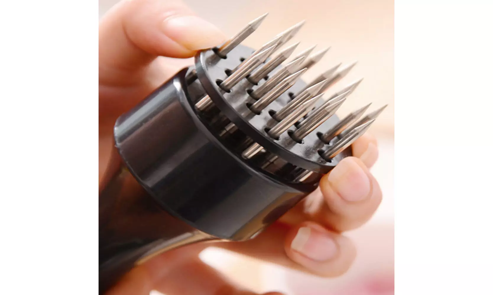 US 1-2 Pcs Professional Meat Tenderizer with Meat Sharp Stainless Steel Needle