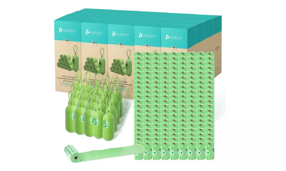 Biodegradable Dog Waste Bags with Dispenser