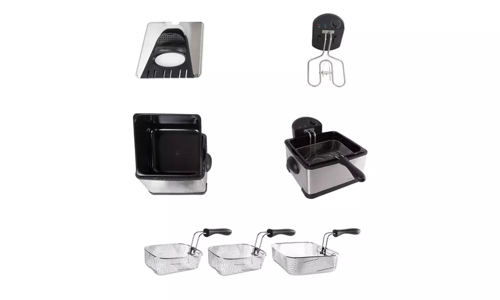 Classic Cuisine Electric Deep Fryer with 3 Fry Baskets - Second Medium
