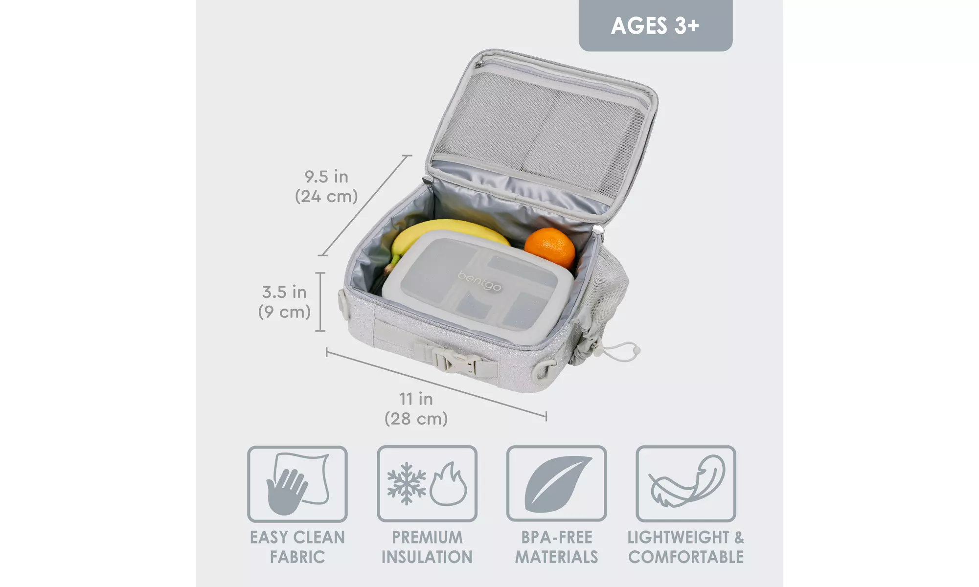 Bentgo Kids Lunch Bag - Durable and Double Insulated