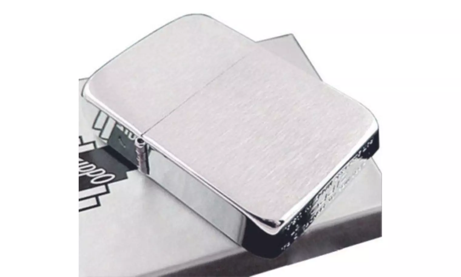 Zippo 1941 Vintage Replica Lighter, Windproof Brushed Chrome #1941 - Primary Image