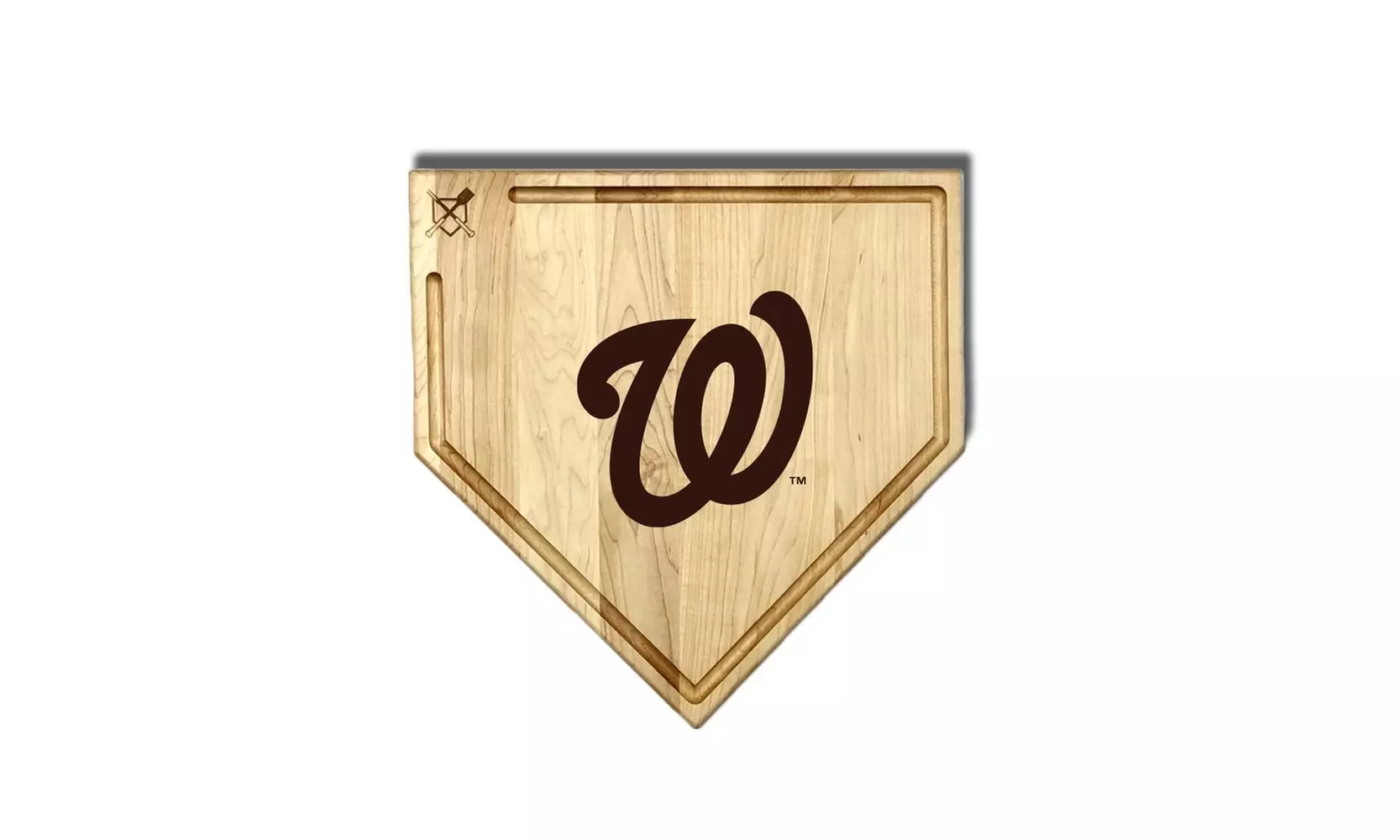 MLB 12-Inch or 17-inch Wooden Home Plate Cutting Board