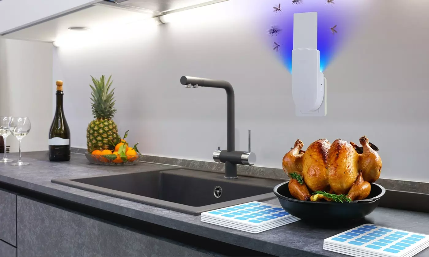 iMounTEK Plug-In Indoor Flying Insect Trap with UV Light and Glue Boards