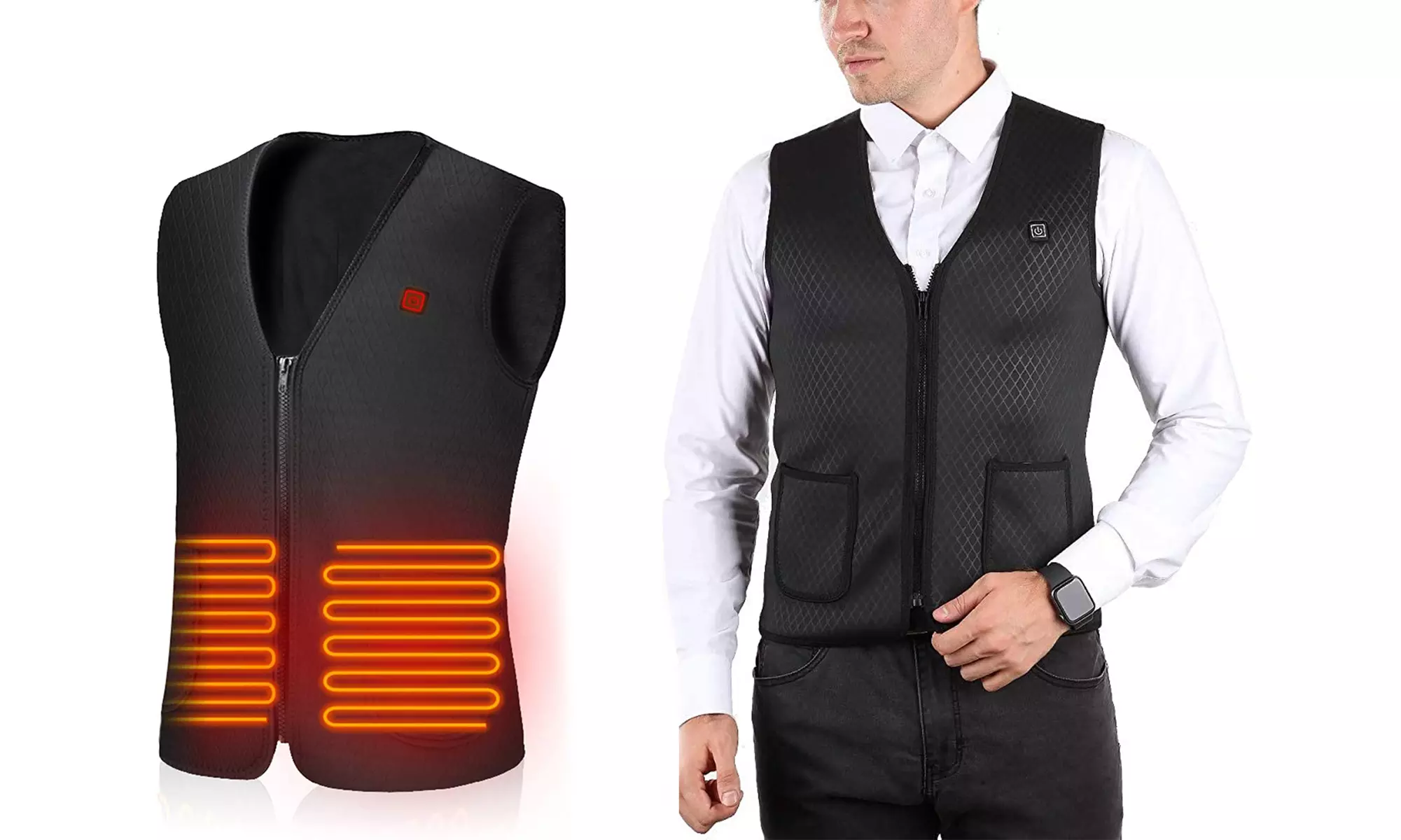 Heated Vest Electric Body Warmer with Heating Control Unisex - Primary Image
