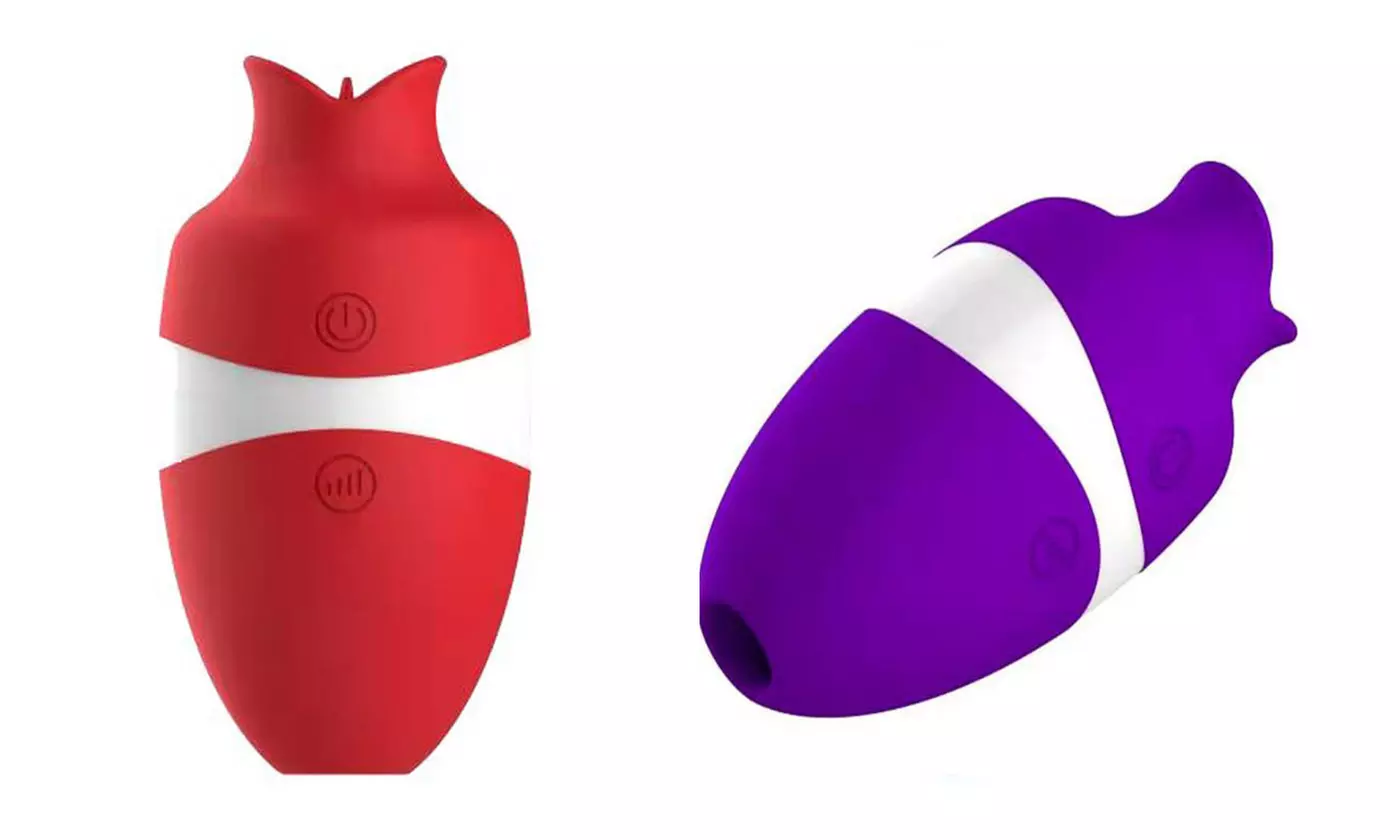 Silent Suction Tongue Orgasm Powerful Sex Toy for Women Lick Suck Vibration - Primary Image