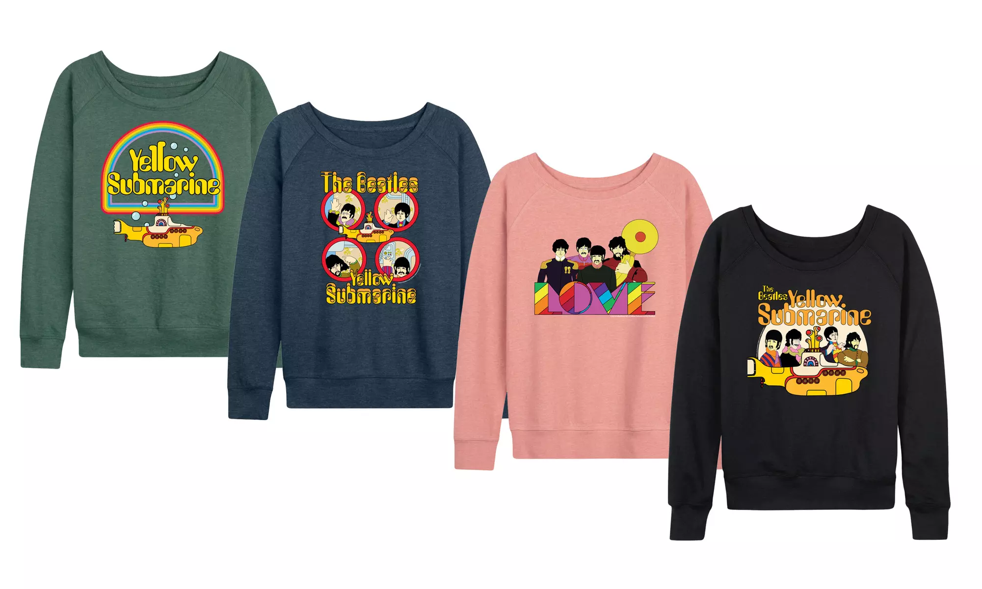 The Beatles Yellow Submarine Women's Fashion Sweatshirt (S-4X) - Primary Image