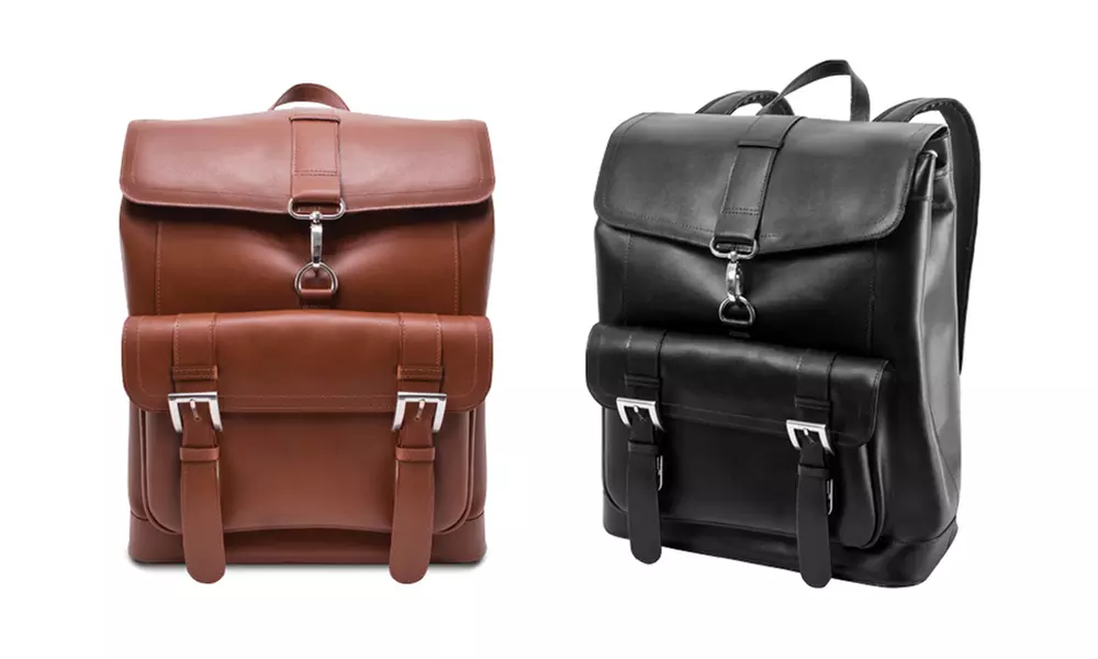 McKlein L Series, HAGEN, Top Grain Cowhide Leather, 15" Laptop Backpack - Primary Image