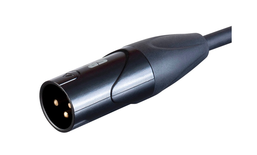Image 3: Monoprice Stage Right On Tour Cables XLR M to 1 8in TRS M 24AWG Black 6ft
