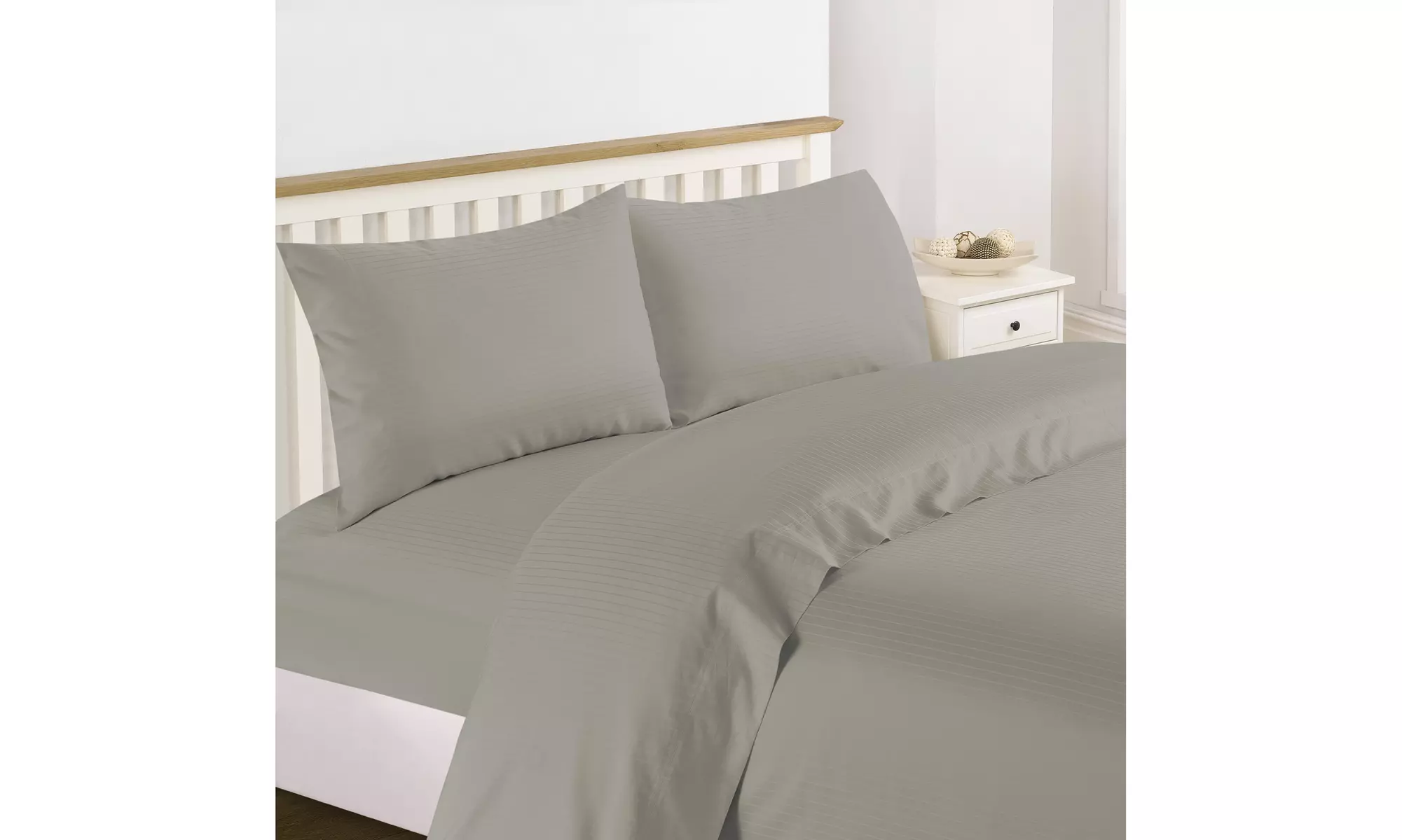 Bedding Collection 1200 Thread Count 100% Cotton Stripe Sheet Set