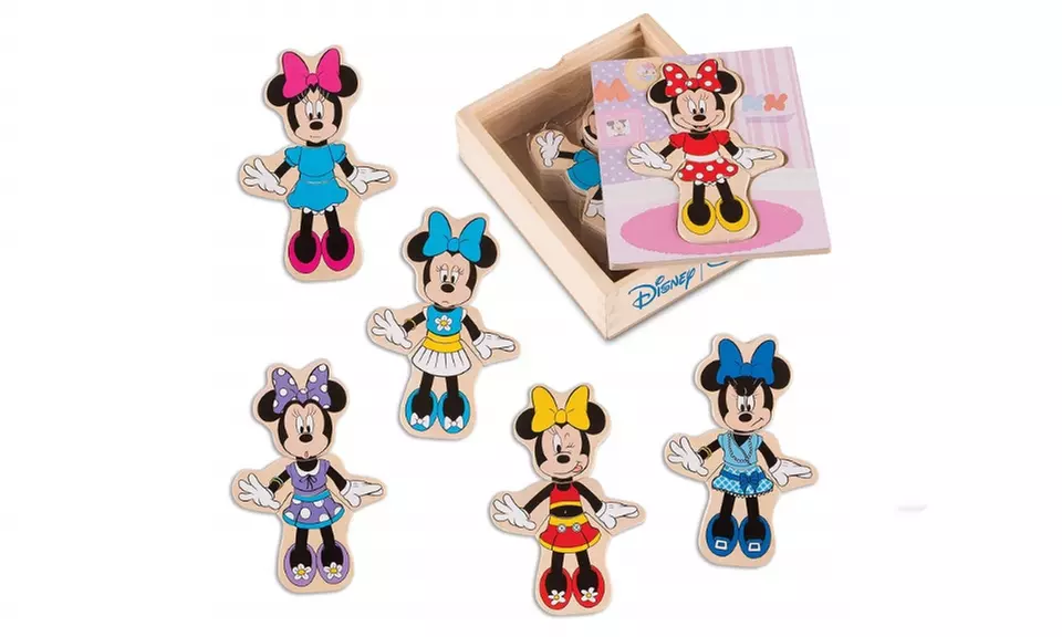 Melissa & Doug Disney Minnie Mouse Mix and Match Dress-Up Wooden Play Set - Primary Image