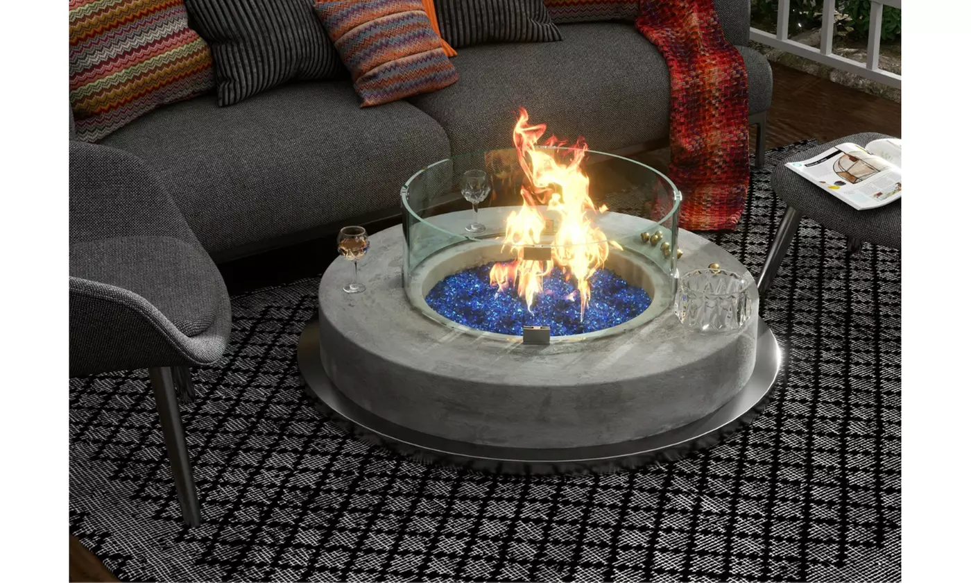 HeatPro Pyrex Round Tempered Glass Flame Guard - Primary Image