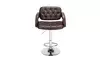 2pcs Adjustable High Type with Disk Armrest Backrest Button Design Bar Stools 