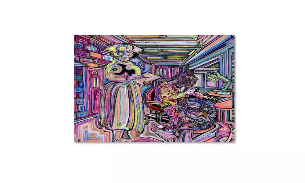 Josh Byer 'Lab' Canvas Art - Primary Image