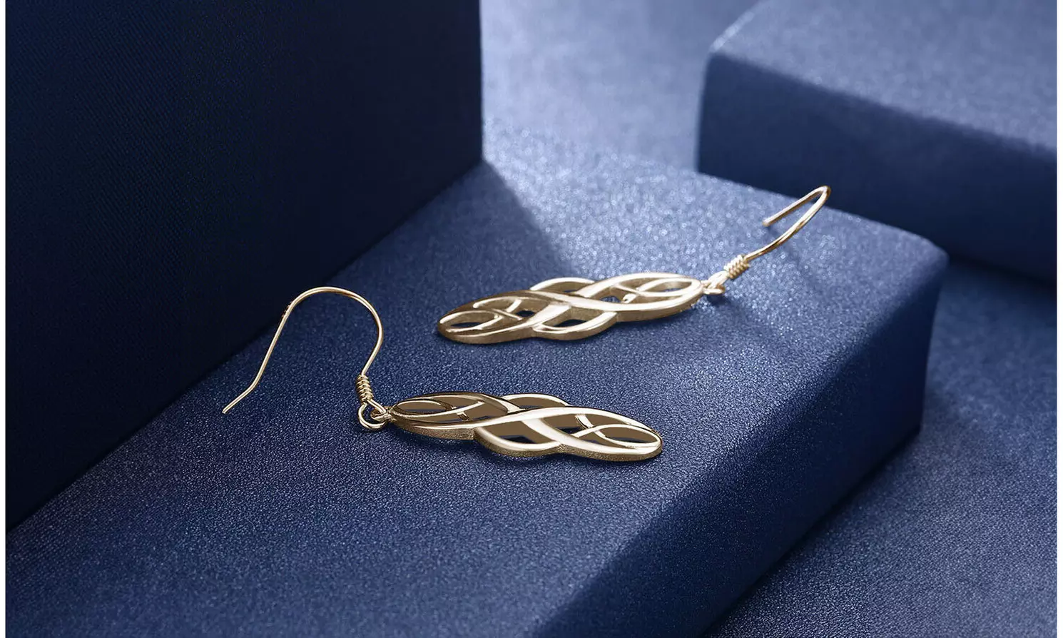 925 Sterling Silver Celtic Knot Infinity Drop Dangle Earrings 