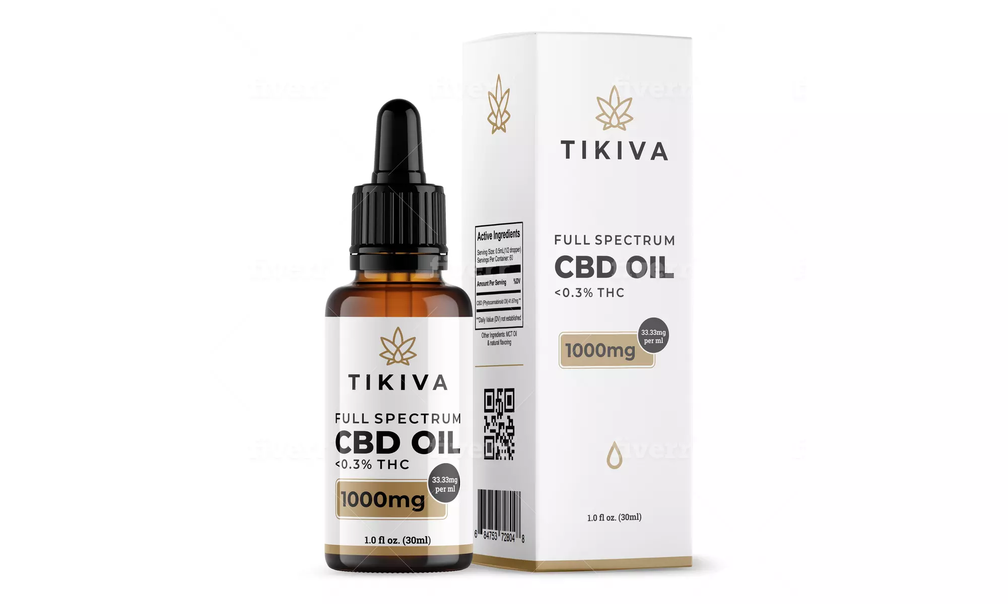 Tikiva High-Potency Full-Spectrum CBD Oil (500mg, 1000mg, 1500mg, or 2500mg)