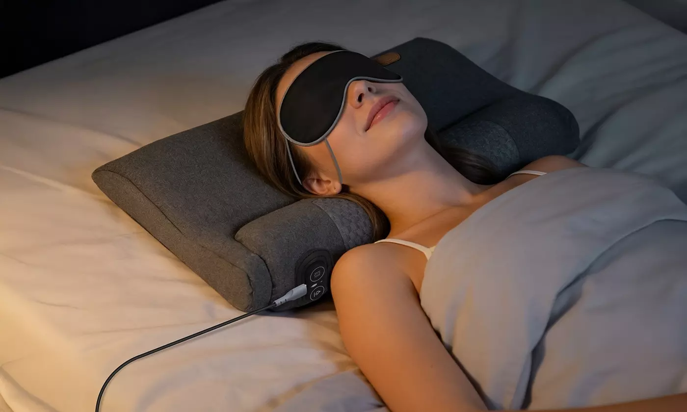 Massage Heated Neck & Lumbar Support Pillow Set