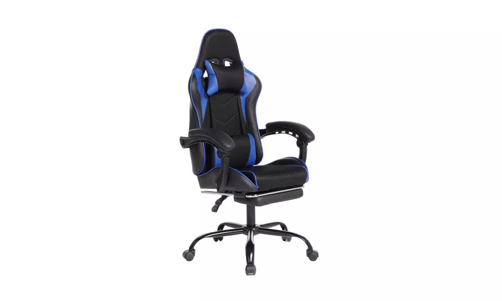 Heavy Duty High Back Gaming Chair with Footrest and Massage Function