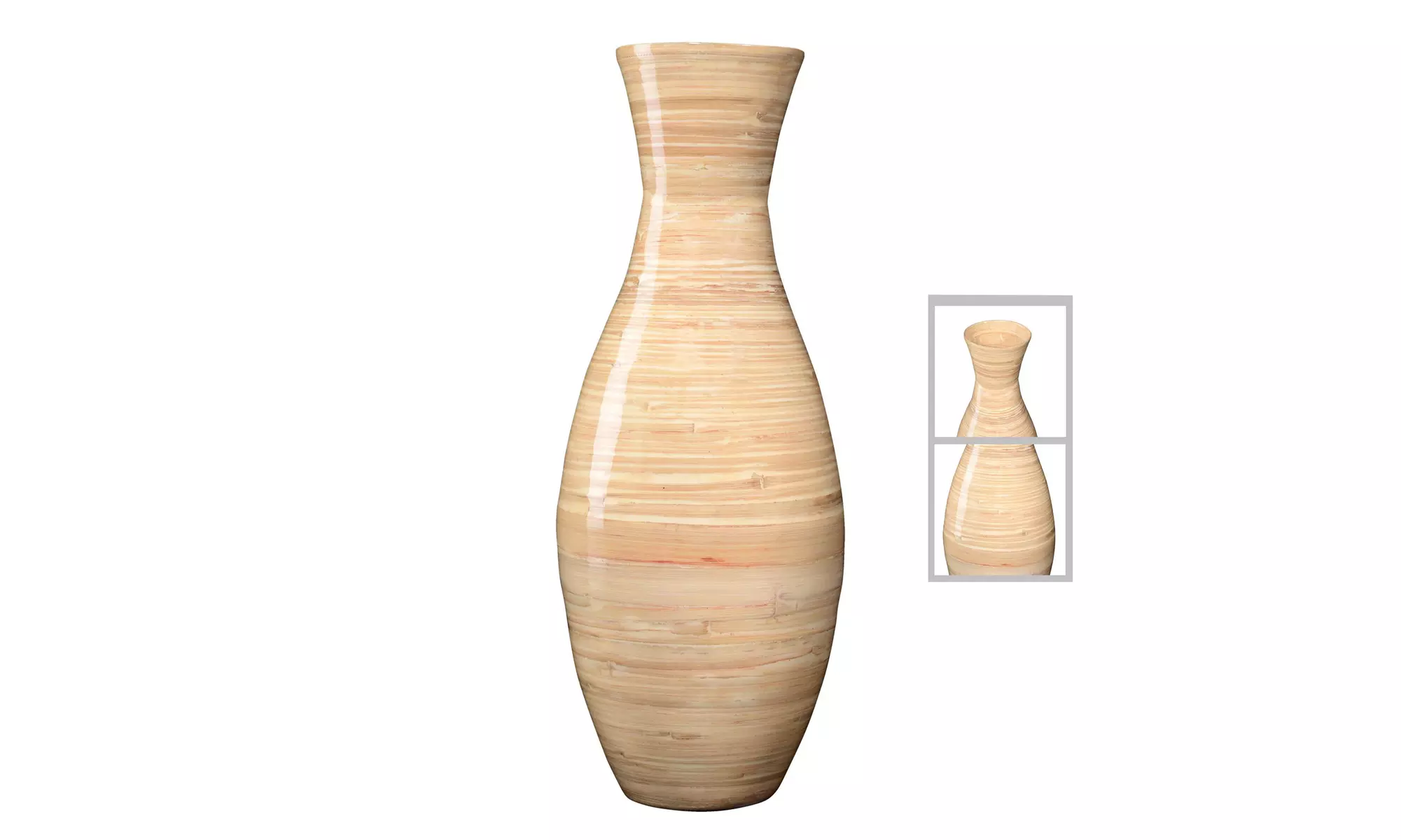Handcrafted 20 In Tall Bamboo Vase Decorative Classic Floor Vasd - Primary Image