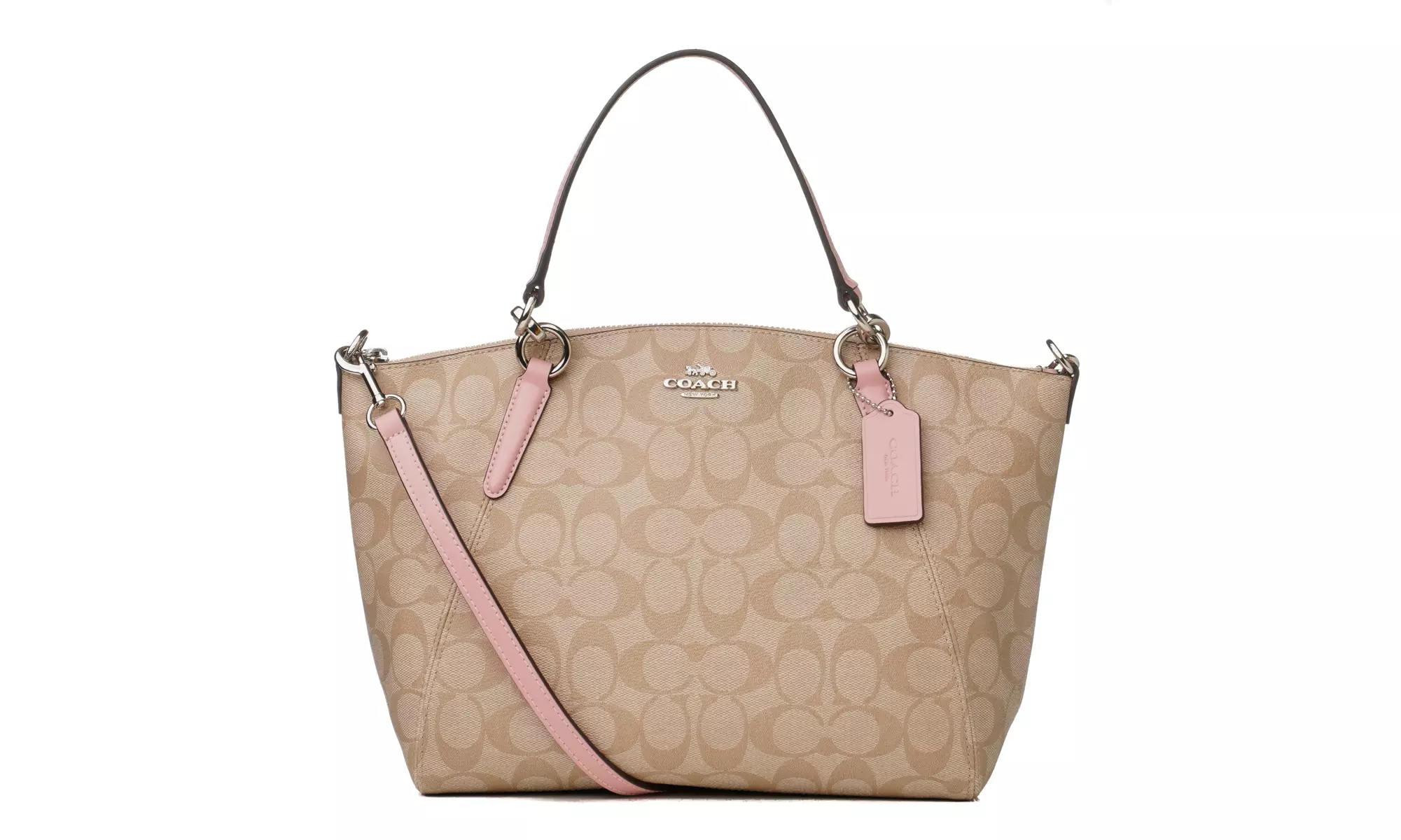 Coach Women's Small Kelsey Satchel, Light Khaki Carnation, F28989-SVOSA - Primary Image
