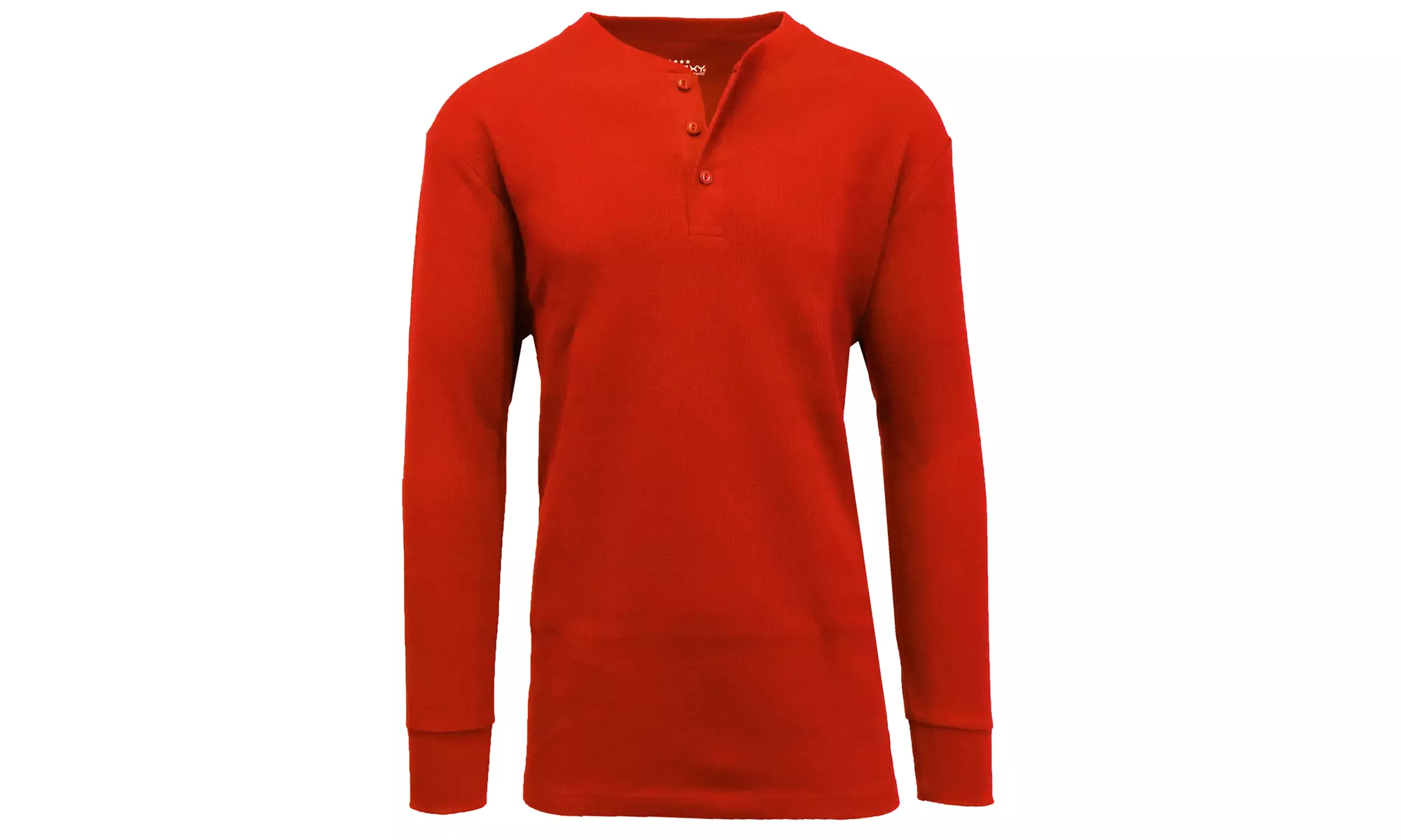 Galaxy By Harvic Men's Regular-Fit Waffle-Knit Henley Thermals (S-5XL)