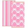 Pink/White Crabs / Stripe