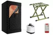 iMountek 1-Person Portable Steam Sauna Tent w/ 3L Steamer and Folding Chair - Second Medium