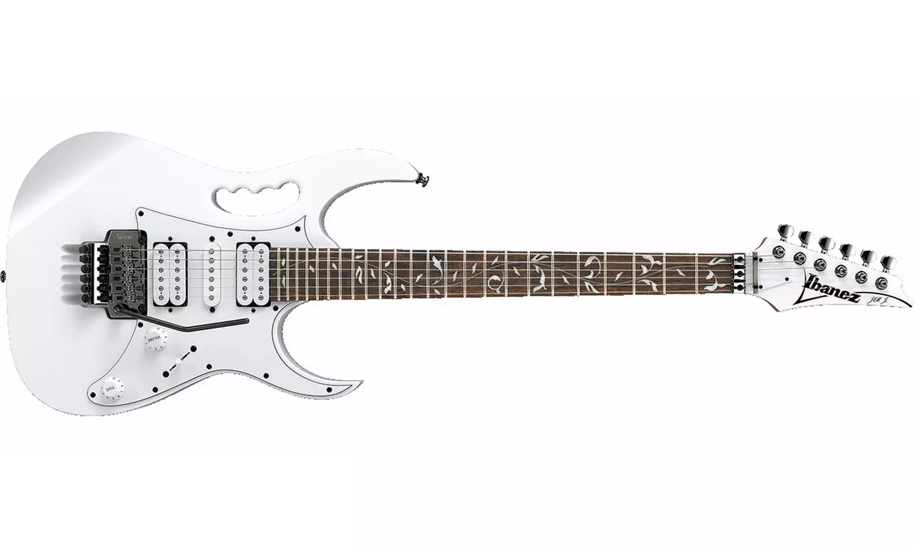 Ibanez JEMJR JEM/UV Steve Vai Signature 6-String Electric Guitar (White) - Primary Image