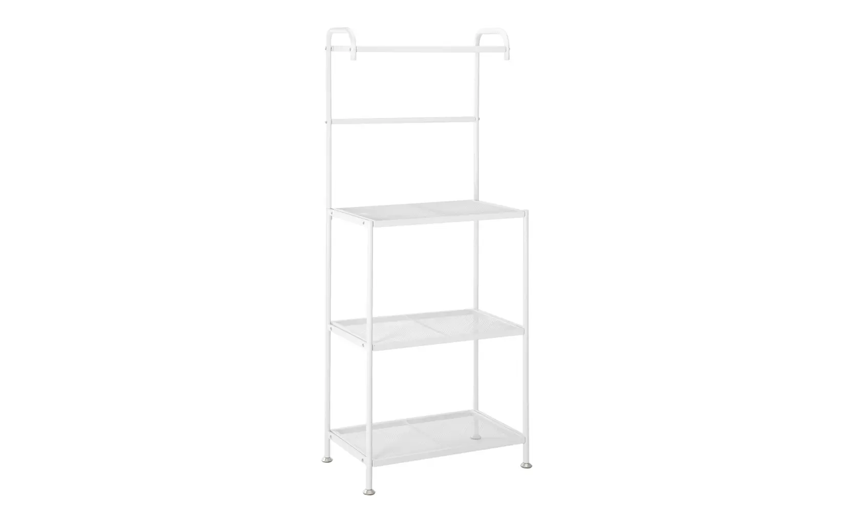 4-Layer Wire Mesh Shelf Wrought Iron Kitchen Rack Storage Microwave Cart - Primary Image