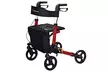 Folding Medical Rollator Lightweight Aluminum Walker Seniors w Adjustable Handle - Second Medium
