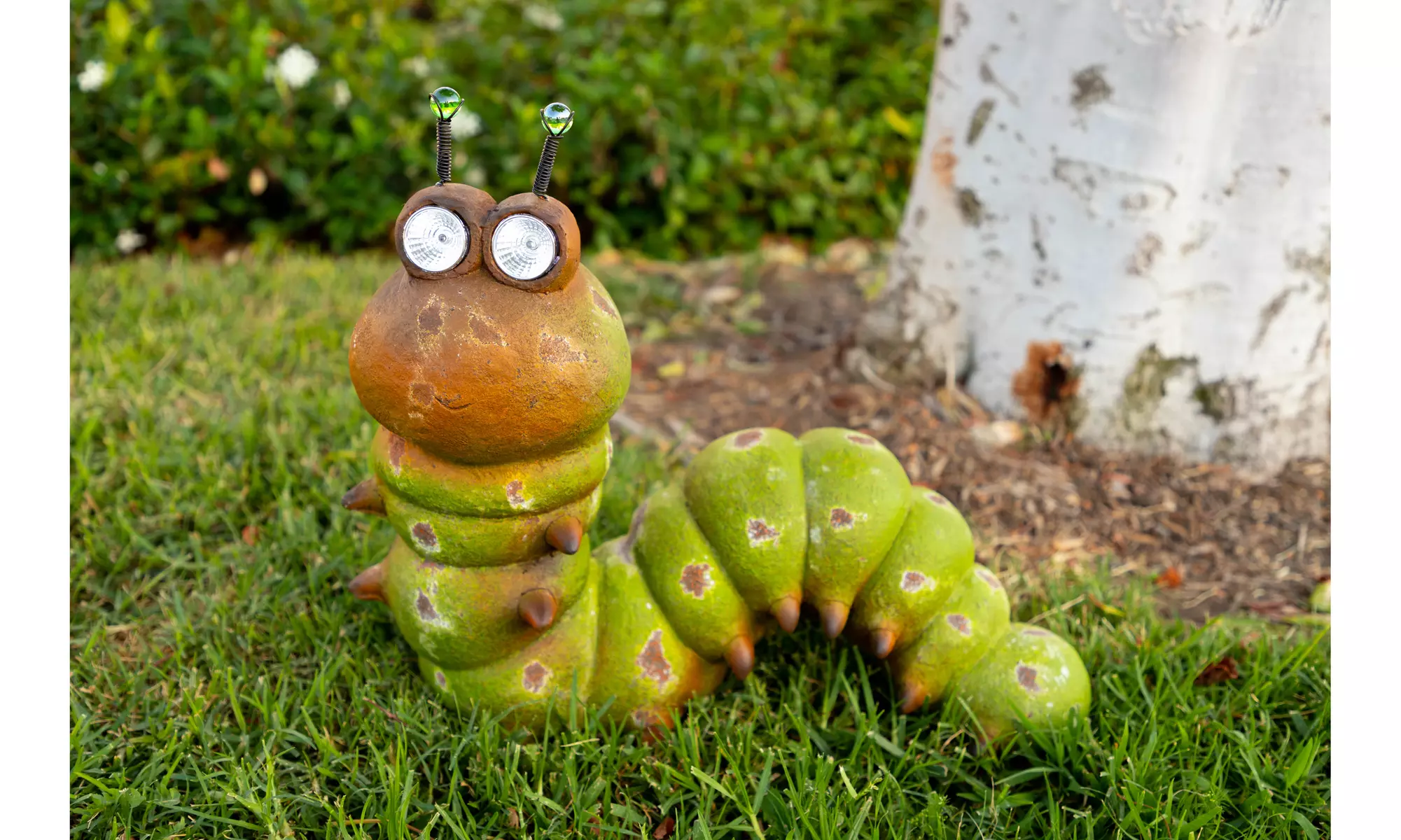 Alpine Solar Caterpillar with Solar Eyes Statue, 18 Inch Tall - Primary Image