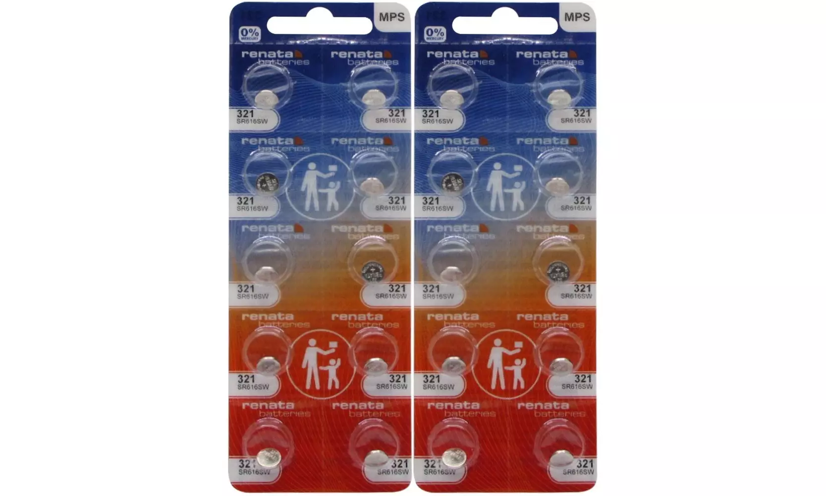 Renata 321 SR616SW Batteries - 1.55V Silver Oxide 321 Watch Battery (20 Count)