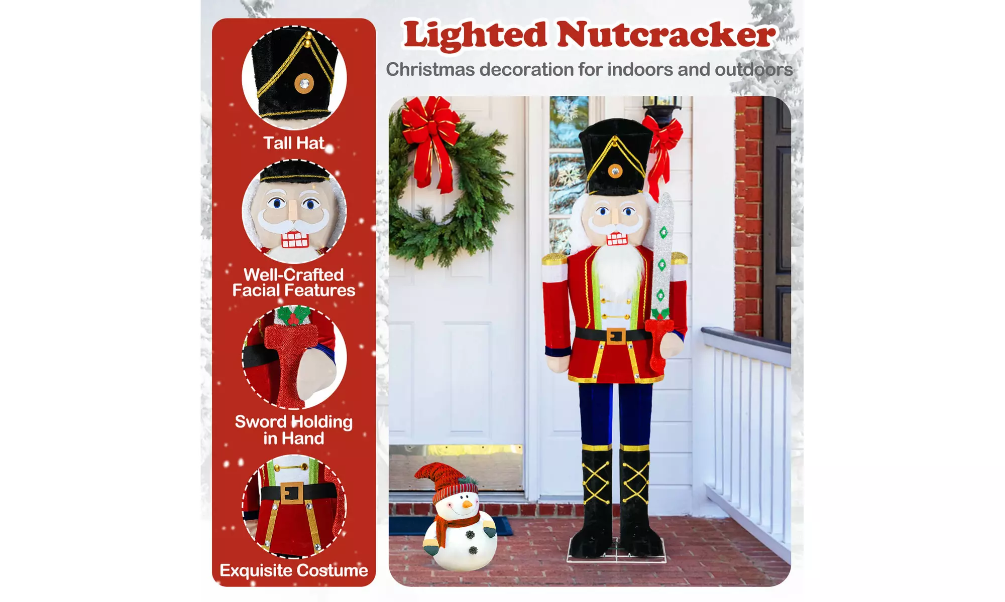 Costway Lighted Christmas-Themed Decor