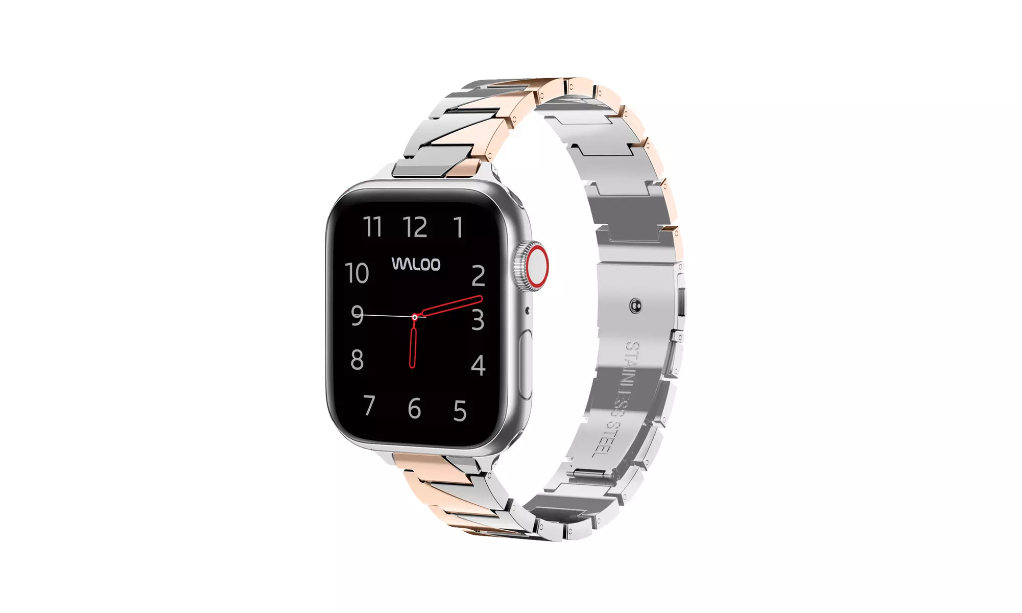 Waloo Leather & Metal Replacement Bands for Apple Watch - All Series